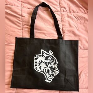 Darc Sport -Wolves- Tote Bag with White Wolf Graphic